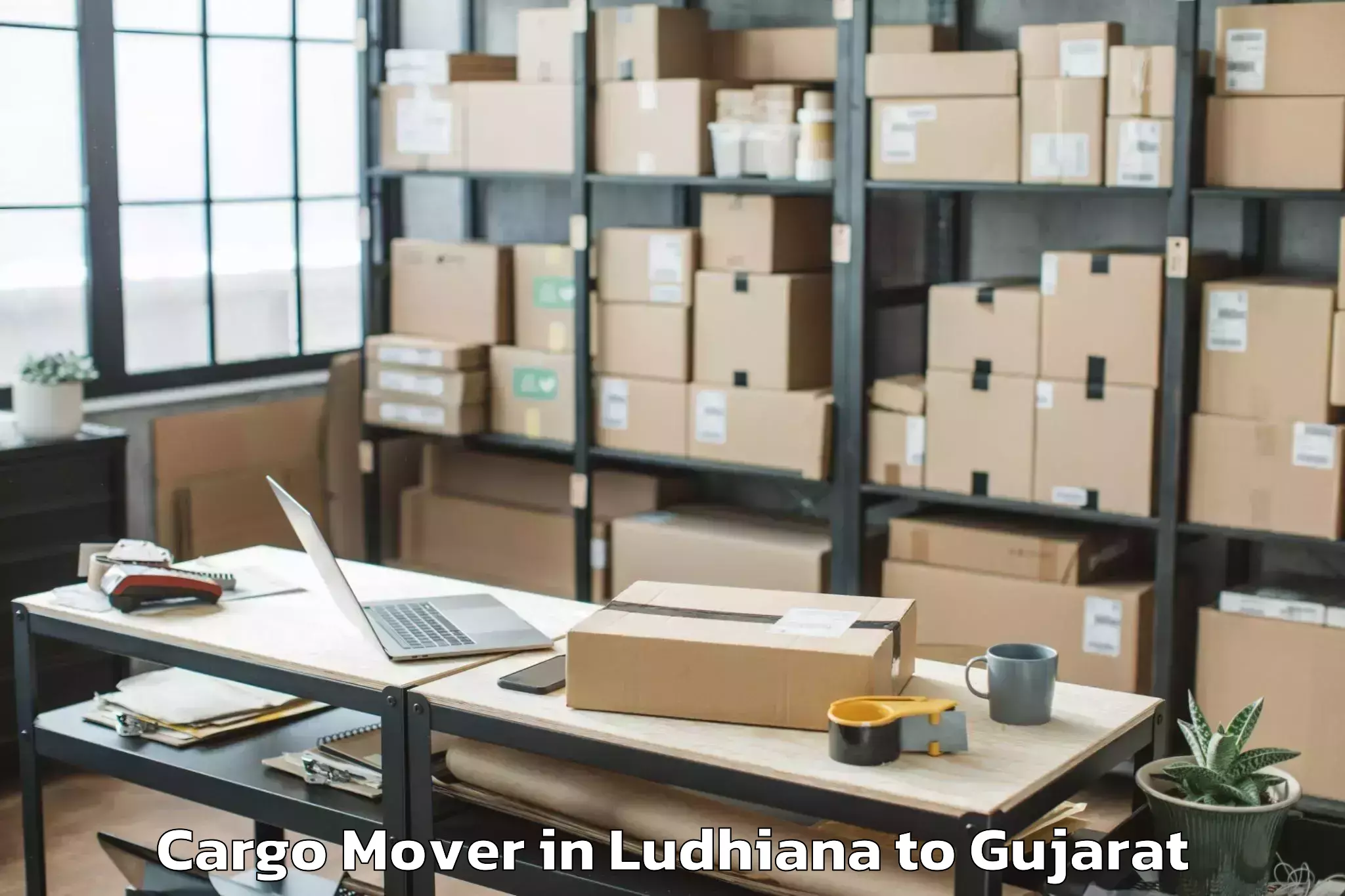 Get Ludhiana to Sardarkrushinagar Dantiwada Ag Cargo Mover